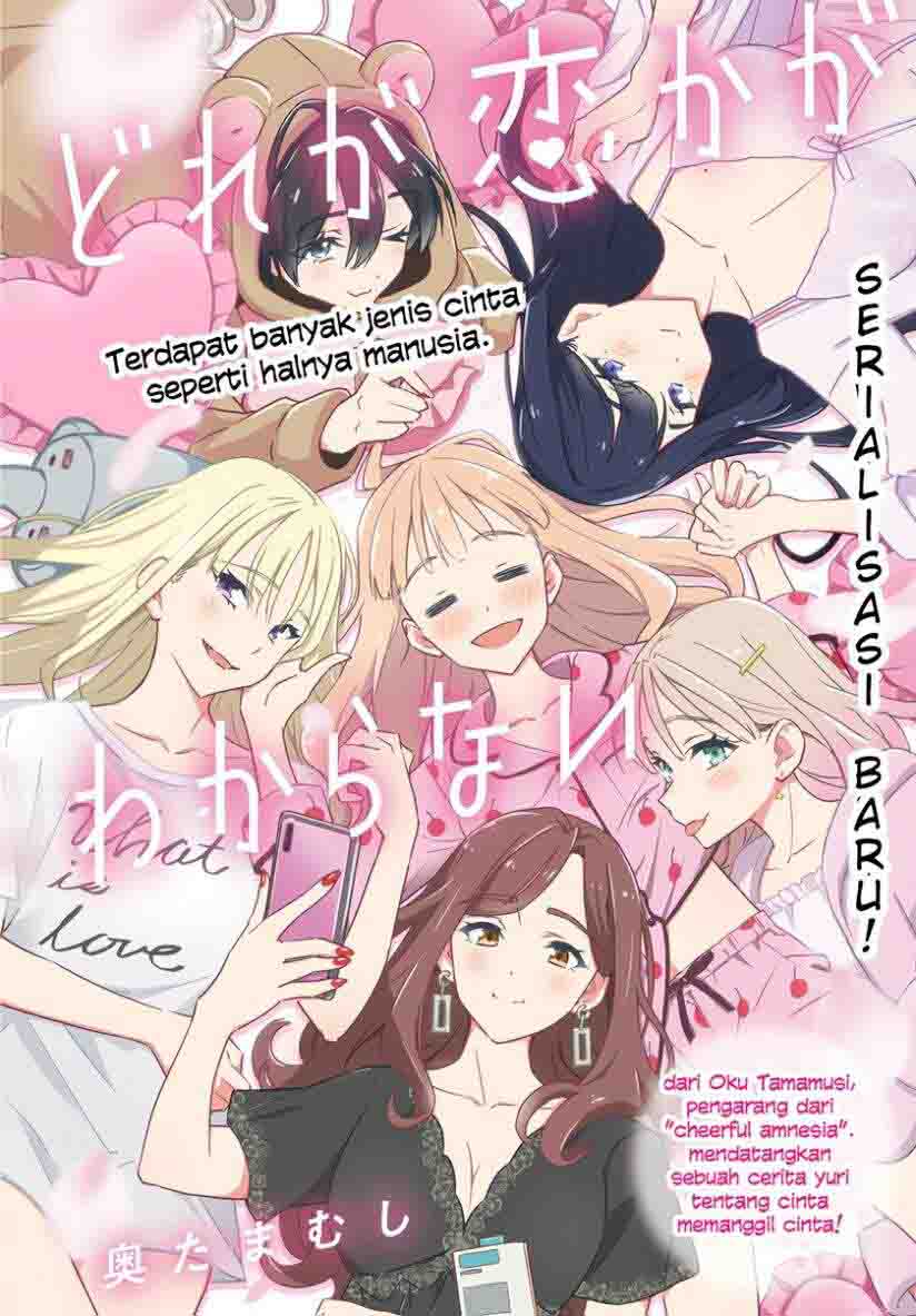 Dore ga Koi Ka ga Wakaranai (I Don't Know Which One Is in Love)